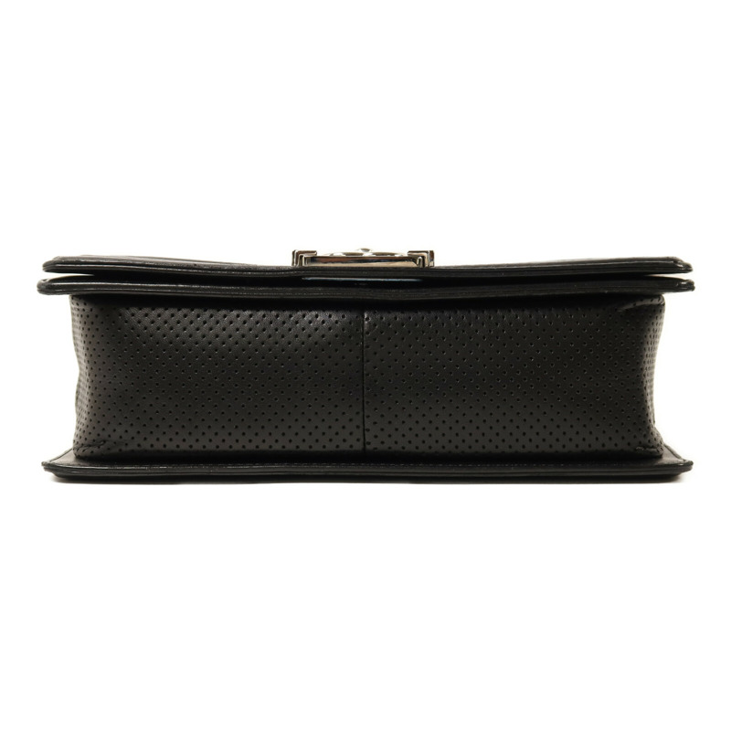 CHANEL 羊皮皮革Boy 25銀扣鏈帶肩背袋-3