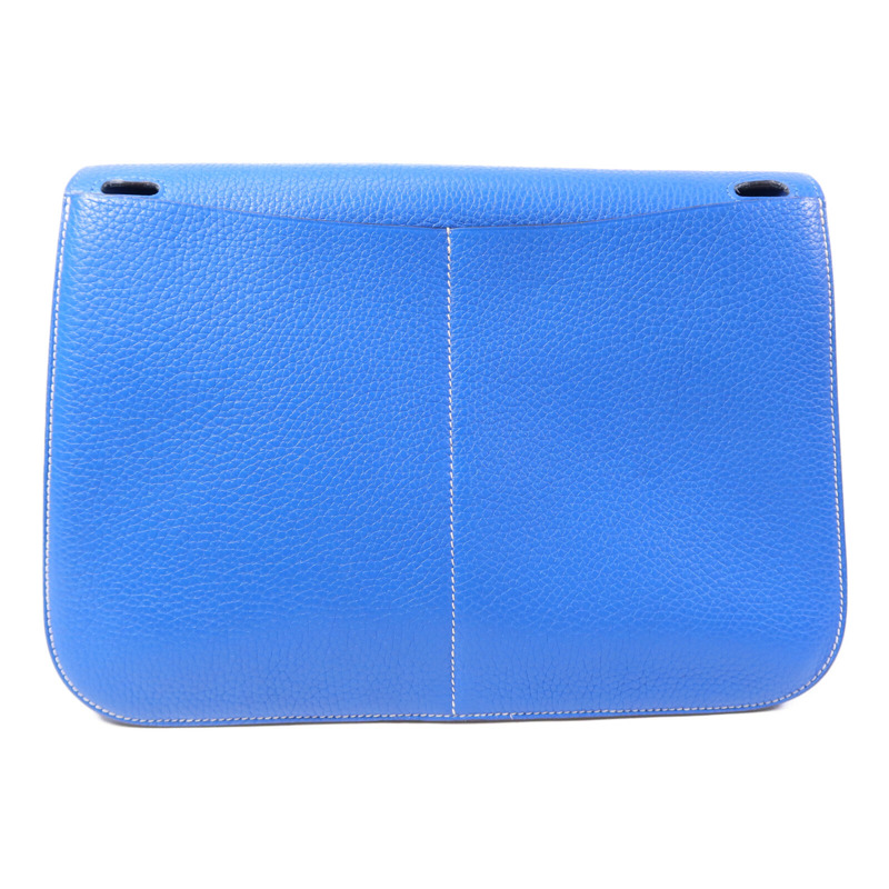 HERMES Clemence皮革Halzan 31銀扣手挽肩背兩用袋-1