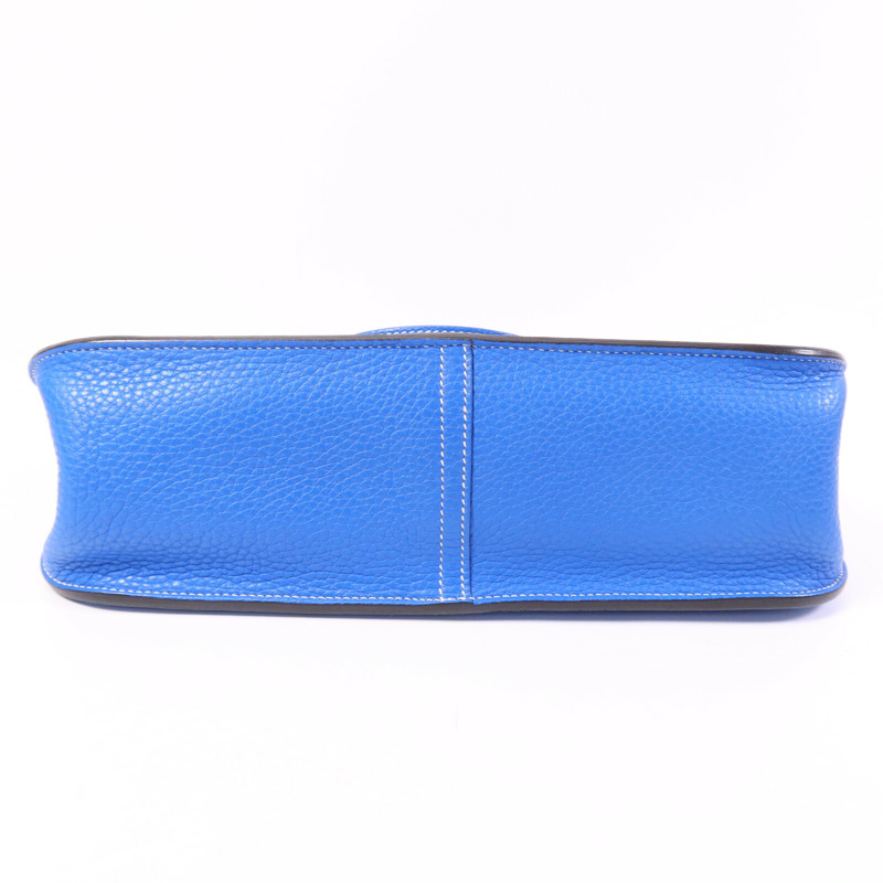 HERMES Clemence皮革Halzan 31銀扣手挽肩背兩用袋-3