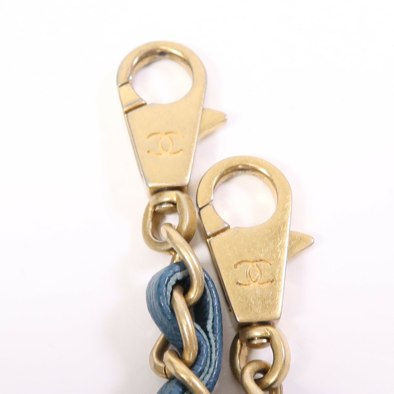 CHANEL 牛皮皮革Coco Handle金扣鏈帶手挽肩背兩用袋-9