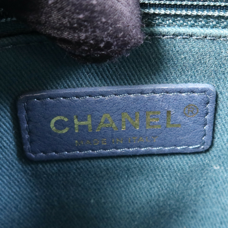 CHANEL 牛皮皮革Coco Handle金扣鏈帶手挽肩背兩用袋-13