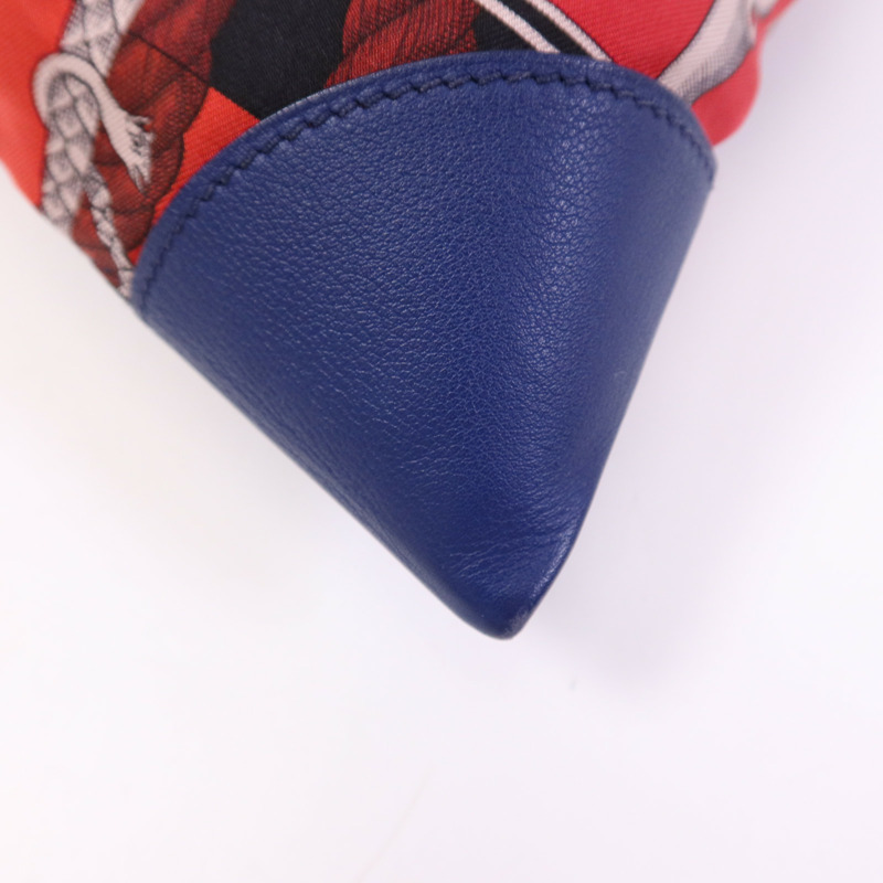 HERMES 絲質Silkycity 33銀扣肩背袋-4