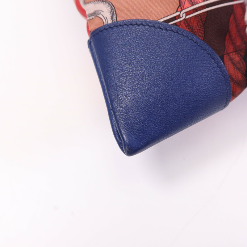 HERMES 絲質Silkycity 33銀扣肩背袋-5