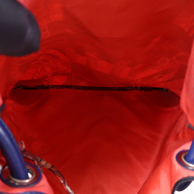 HERMES 絲質Silkycity 33銀扣肩背袋-11