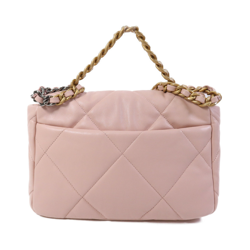 CHANEL 羊皮皮革Chanel 19 Small鏈帶肩背袋-1