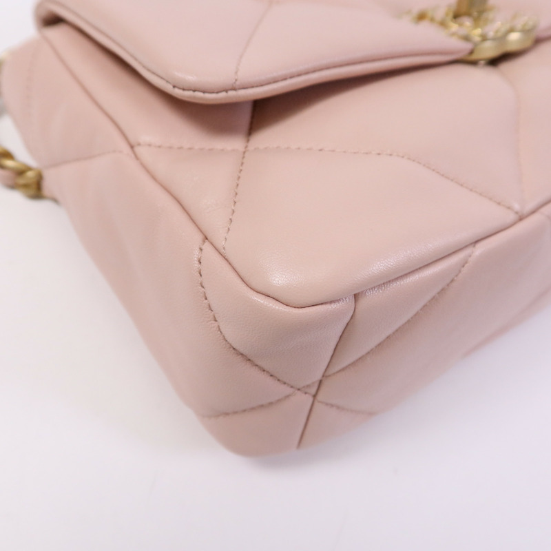 CHANEL 羊皮皮革Chanel 19 Small鏈帶肩背袋-4
