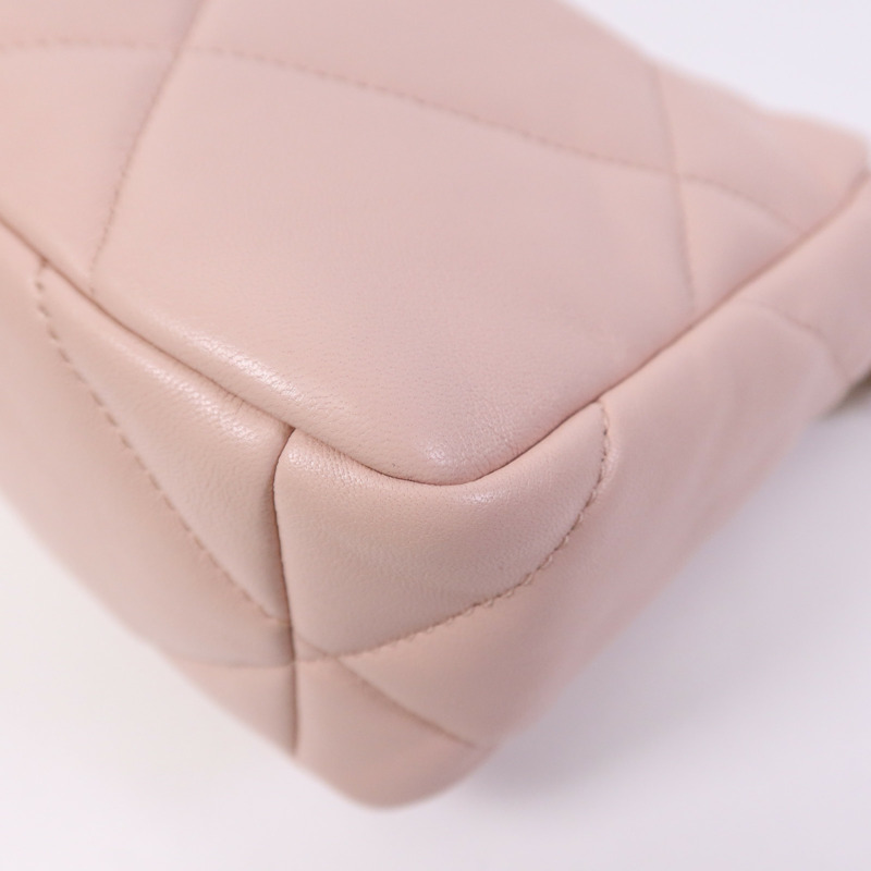 CHANEL 羊皮皮革Chanel 19 Small鏈帶肩背袋-5