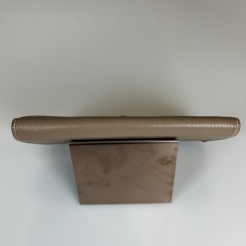 HERMES □N刻 大象灰銀扣BEARN長夾-5