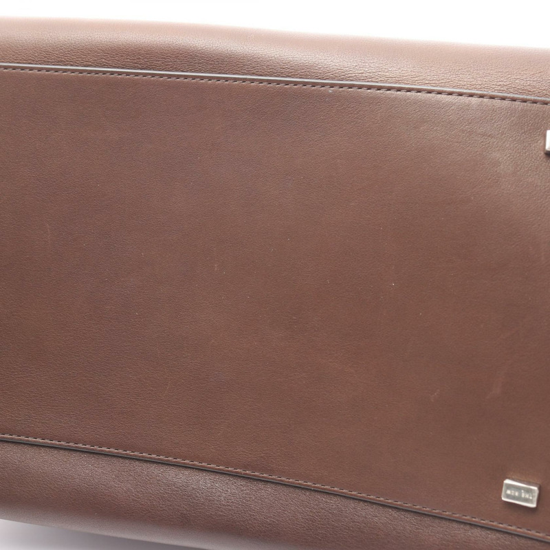 THE ROW Soft Margaux 15 手提包，棕色皮革，二手女款-6