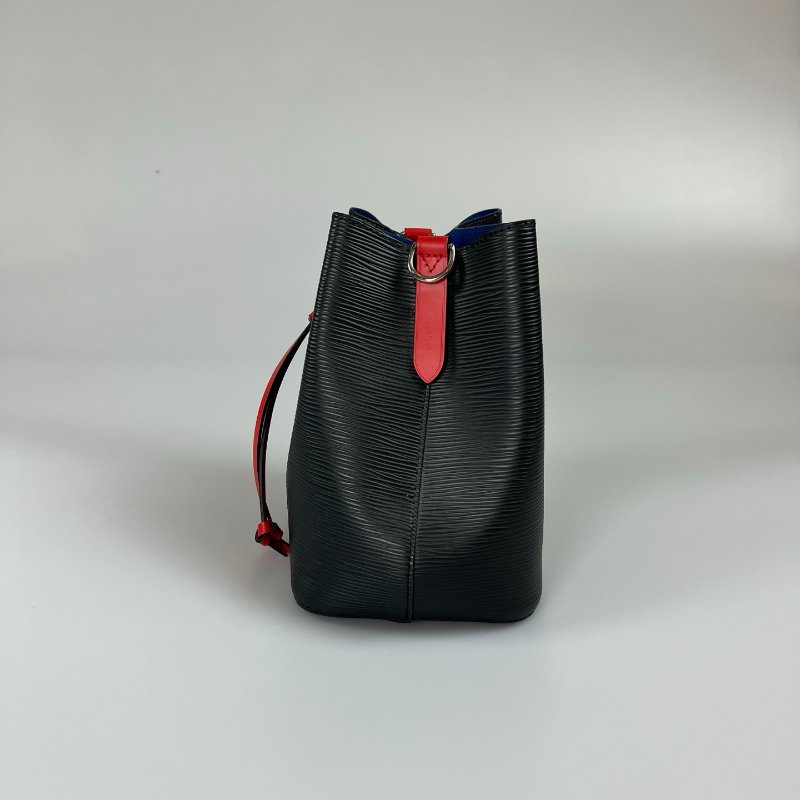 LV M52853 水波紋NOE水桶包藍橘-3