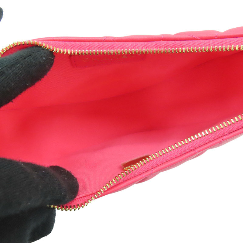 粉色 菱格紋羊皮 HOBO 鍊帶 肩背包 AS3917【CHANEL 香奈兒】 AS3917-4