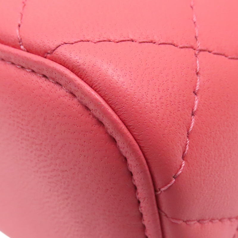 粉色 牛皮 Mini 小方包 肩背包 金扣【CHANEL 香奈兒】 AP1340-11