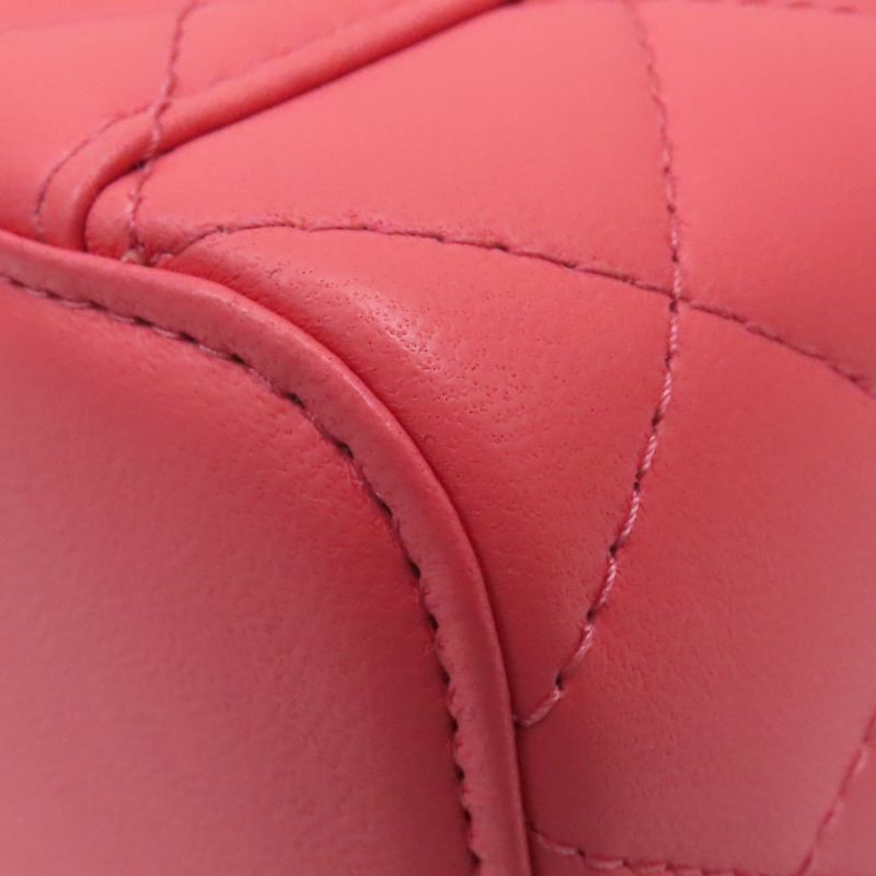 粉色 牛皮 Mini 小方包 肩背包 金扣【CHANEL 香奈兒】 AP1340-14