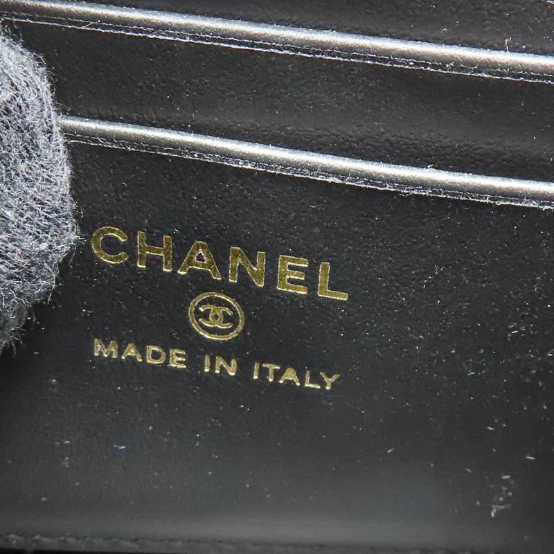 黑色 荔枝紋牛皮 Micro coco handle 兩用包 金扣【CHANEL 香奈兒】 AP4244-7