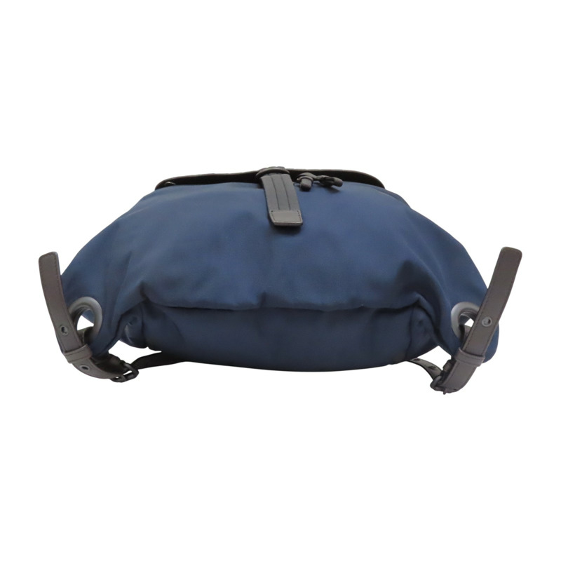 藍/棕色 尼龍 編織牛皮 後背包 409595【BOTTEGA VENETA 寶緹嘉】 409595-3