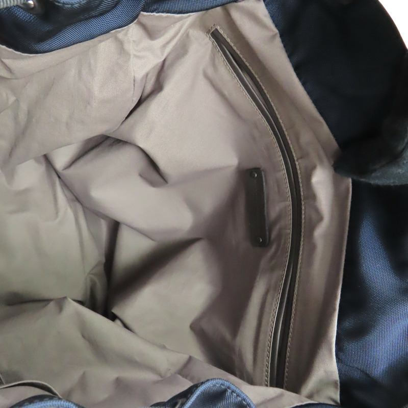 藍/棕色 尼龍 編織牛皮 後背包 409595【BOTTEGA VENETA 寶緹嘉】 409595-4