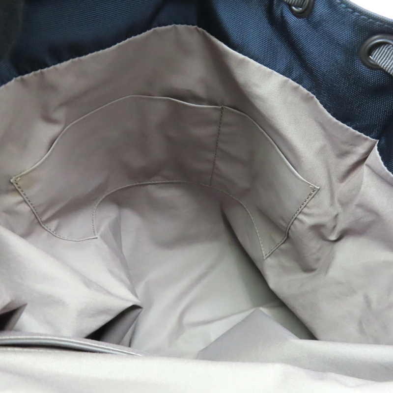 藍/棕色 尼龍 編織牛皮 後背包 409595【BOTTEGA VENETA 寶緹嘉】 409595-5