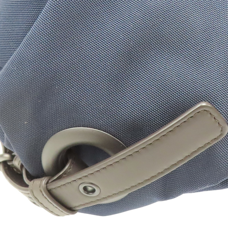 藍/棕色 尼龍 編織牛皮 後背包 409595【BOTTEGA VENETA 寶緹嘉】 409595-11