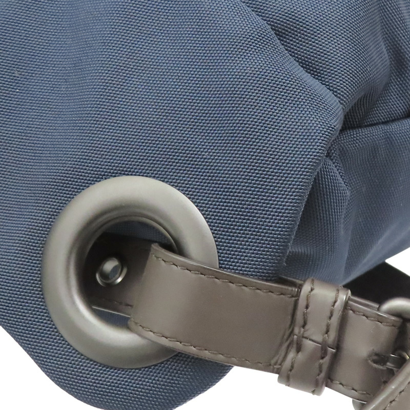 藍/棕色 尼龍 編織牛皮 後背包 409595【BOTTEGA VENETA 寶緹嘉】 409595-13