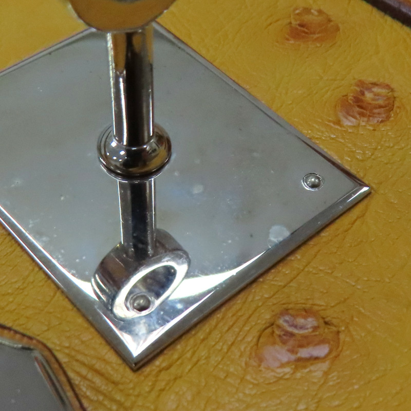 布丁黃 鴕鳥皮 Birkin 30 銀扣 手提包 □K刻【HERMES 愛馬仕】-19