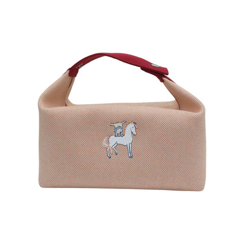紅色 帆布/棉布 Bride a Brac GM 收納包 手提包 H103587M 【HERMES 愛馬仕】 H103587M