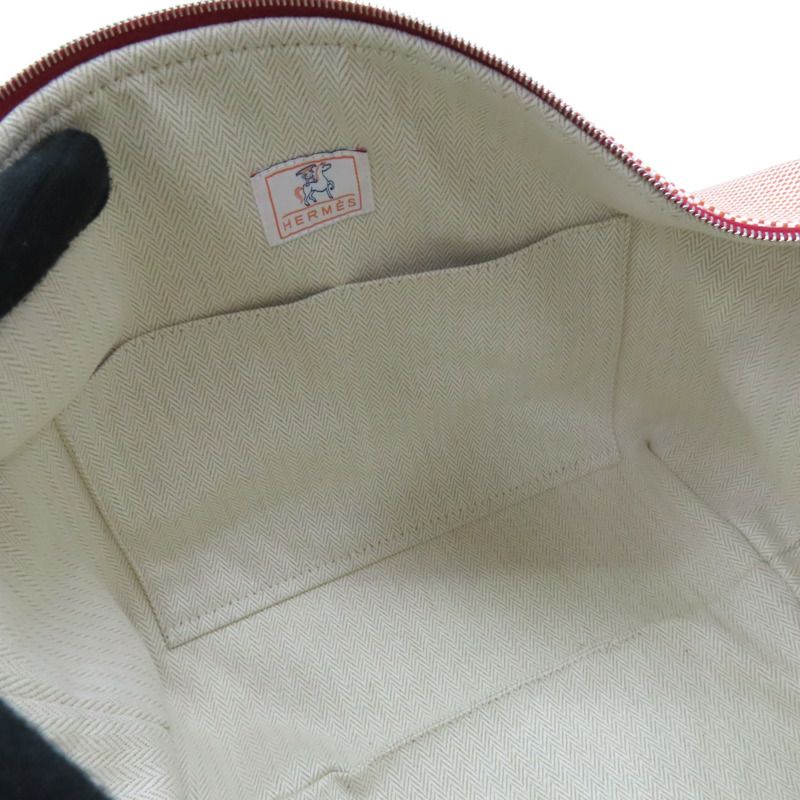 紅色 帆布/棉布 Bride a Brac GM 收納包 手提包 H103587M 【HERMES 愛馬仕】 H103587M-5