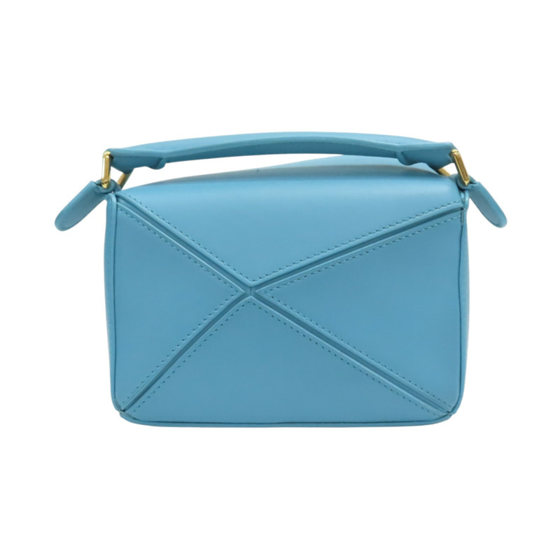 藍色 牛皮 宮崎駿 Puzzle mini 兩用包【LOEWE 羅威】-1