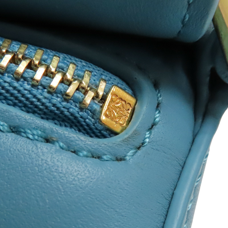 藍色 牛皮 宮崎駿 Puzzle mini 兩用包【LOEWE 羅威】-13