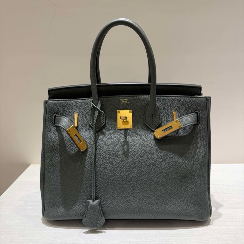 Hermes birkin 30 愛馬仕 柏金 杏仁綠 D刻-5