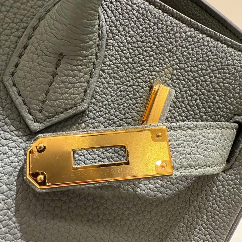 Hermes birkin 30 愛馬仕 柏金 杏仁綠 D刻-10