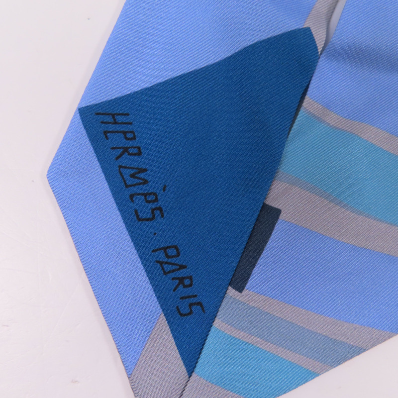 HERMES 絲質Twilly絲巾-3