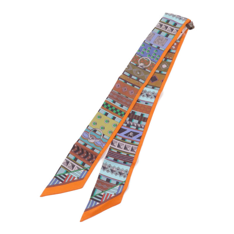 HERMES 絲質Twilly絲巾-1