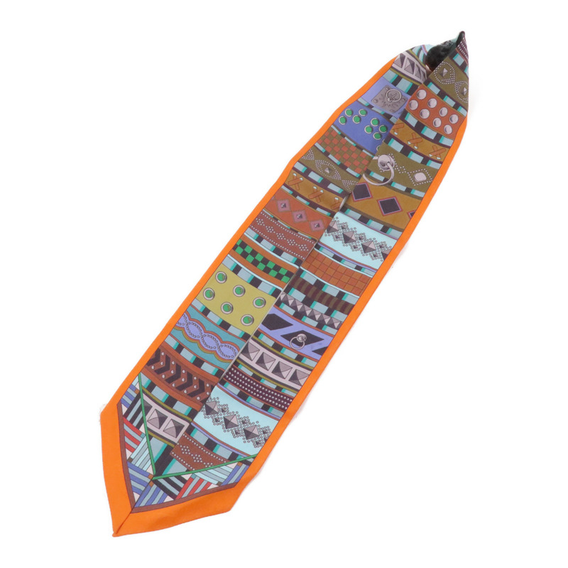 HERMES 絲質Twilly絲巾-4