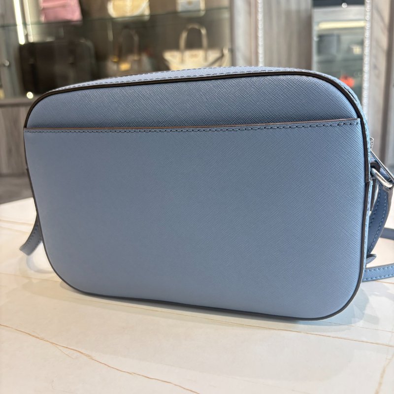 *SHIHNA名牌精品* MK 銀字Logo防刮皮革銀鏈妝點斜背/手提方包-5