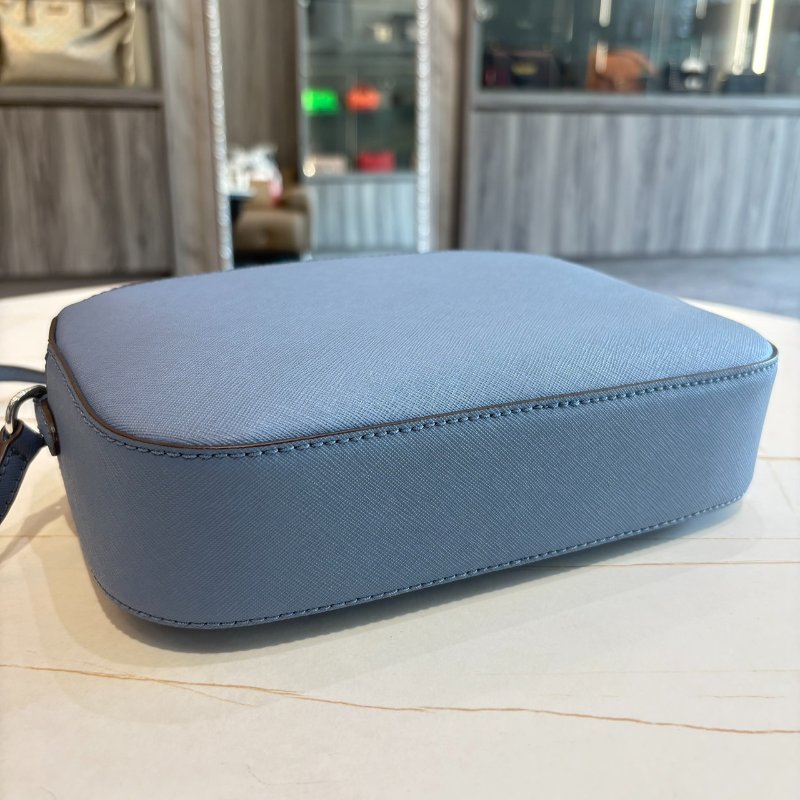 *SHIHNA名牌精品* MK 銀字Logo防刮皮革銀鏈妝點斜背/手提方包-6