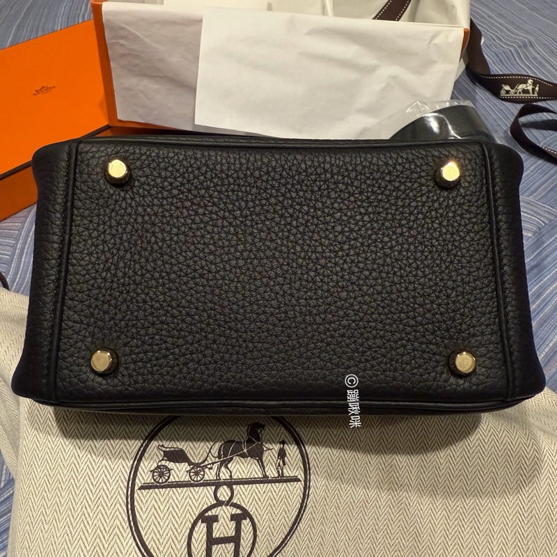 Hermes mini Lindy 二代 黑金 最新K刻 全新全配-10