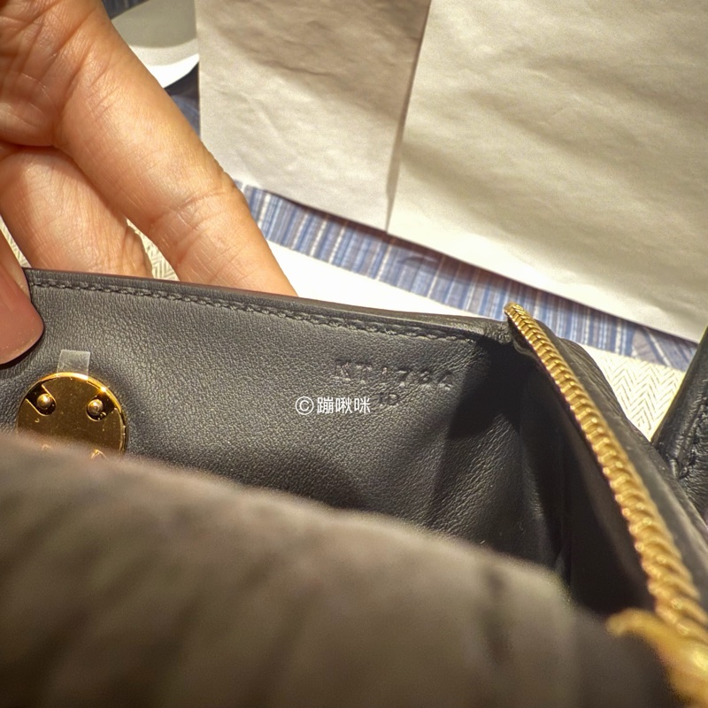 Hermes mini Lindy 二代 黑金 最新K刻 全新全配-15