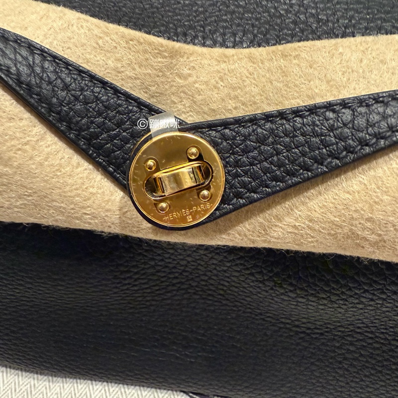 Hermes mini Lindy 二代 黑金 最新K刻 全新全配-19