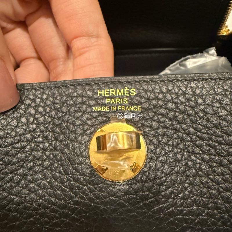 Hermes mini Lindy 二代 黑金 最新K刻 全新全配-21
