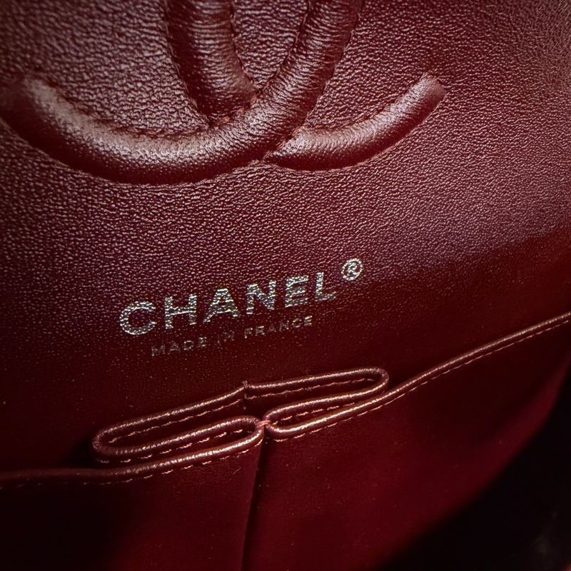 Chanel 黑荔枝牛皮銀釦Coco23-13