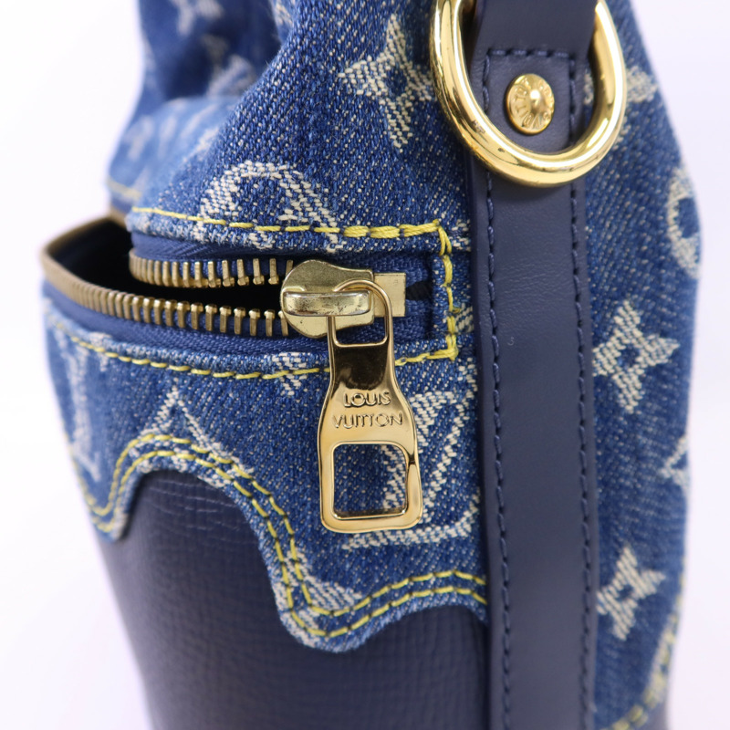 LOUIS VUITTON NIGO Monogram Denim Cruiser金扣手挽肩背兩用袋-7