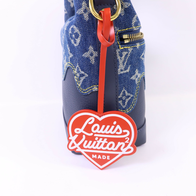 LOUIS VUITTON NIGO Monogram Denim Cruiser金扣手挽肩背兩用袋-8