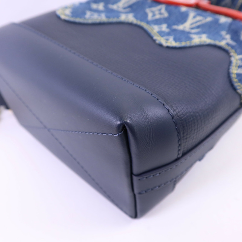 LOUIS VUITTON NIGO Monogram Denim Cruiser金扣手挽肩背兩用袋-12