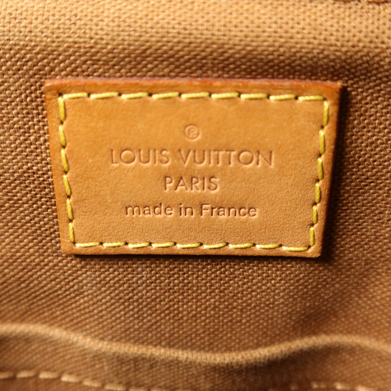 LOUIS VUITTON Monogram Palermo PM金扣手挽肩背兩用袋棕色-5