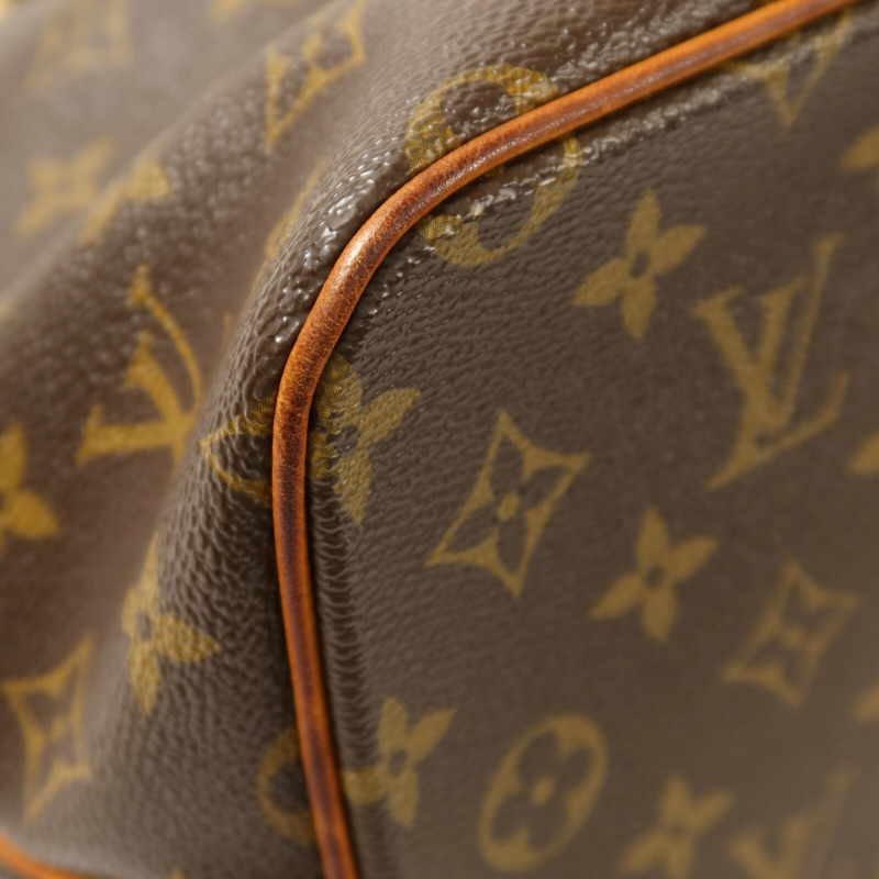 LOUIS VUITTON Monogram Palermo PM金扣手挽肩背兩用袋棕色-10