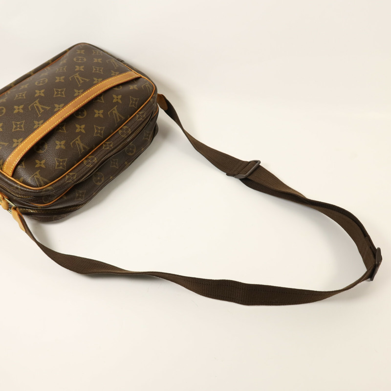 LOUIS VUITTON Monogram Reporter PM金扣肩背袋-8