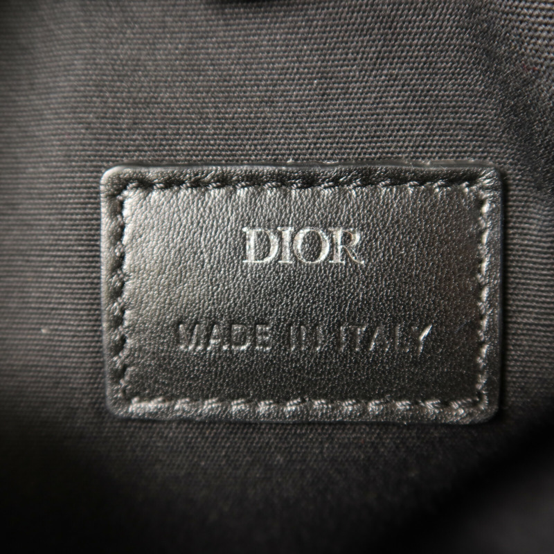 Dior 塗層帆布CD Diamond銀扣肩背袋-5