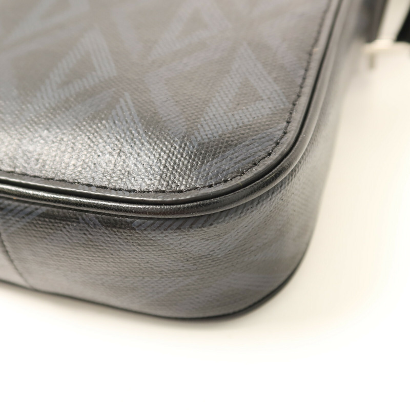 Dior 塗層帆布CD Diamond銀扣肩背袋-12