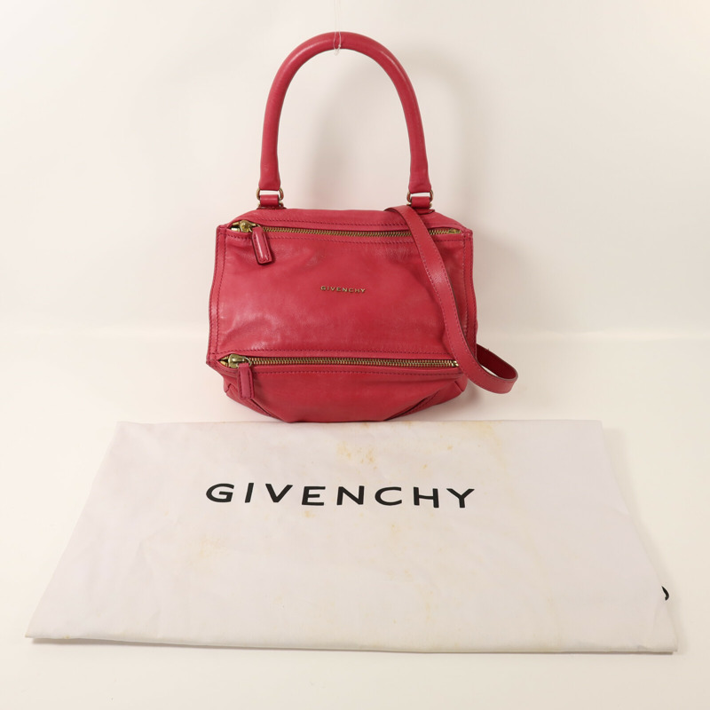 GIVENCHY 牛皮皮革Pandora Medium金扣手挽肩背兩用袋-9