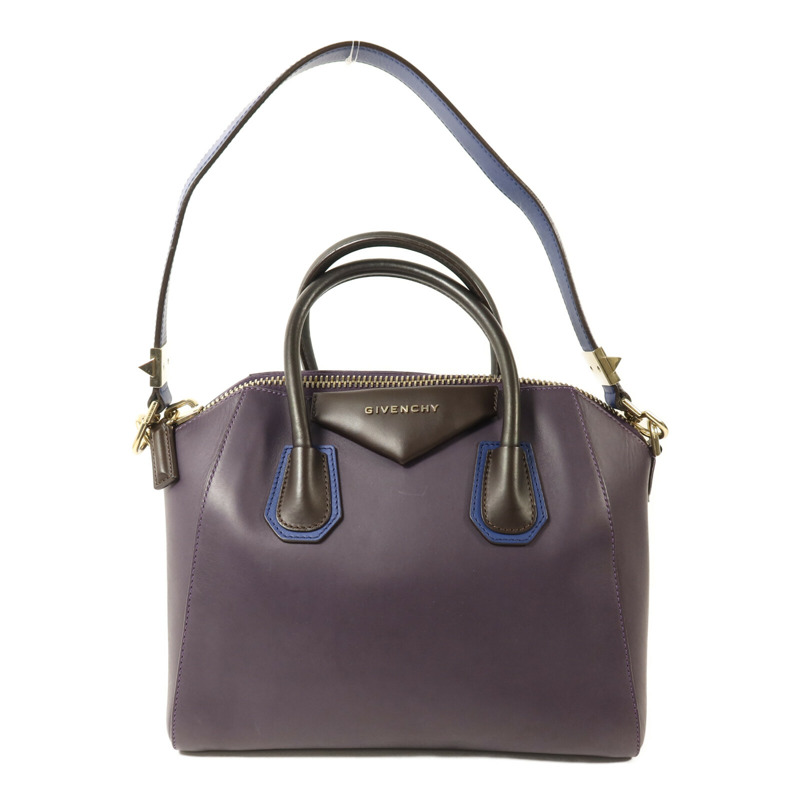 GIVENCHY 牛皮皮革Antigona Large金扣手挽肩背兩用袋-0